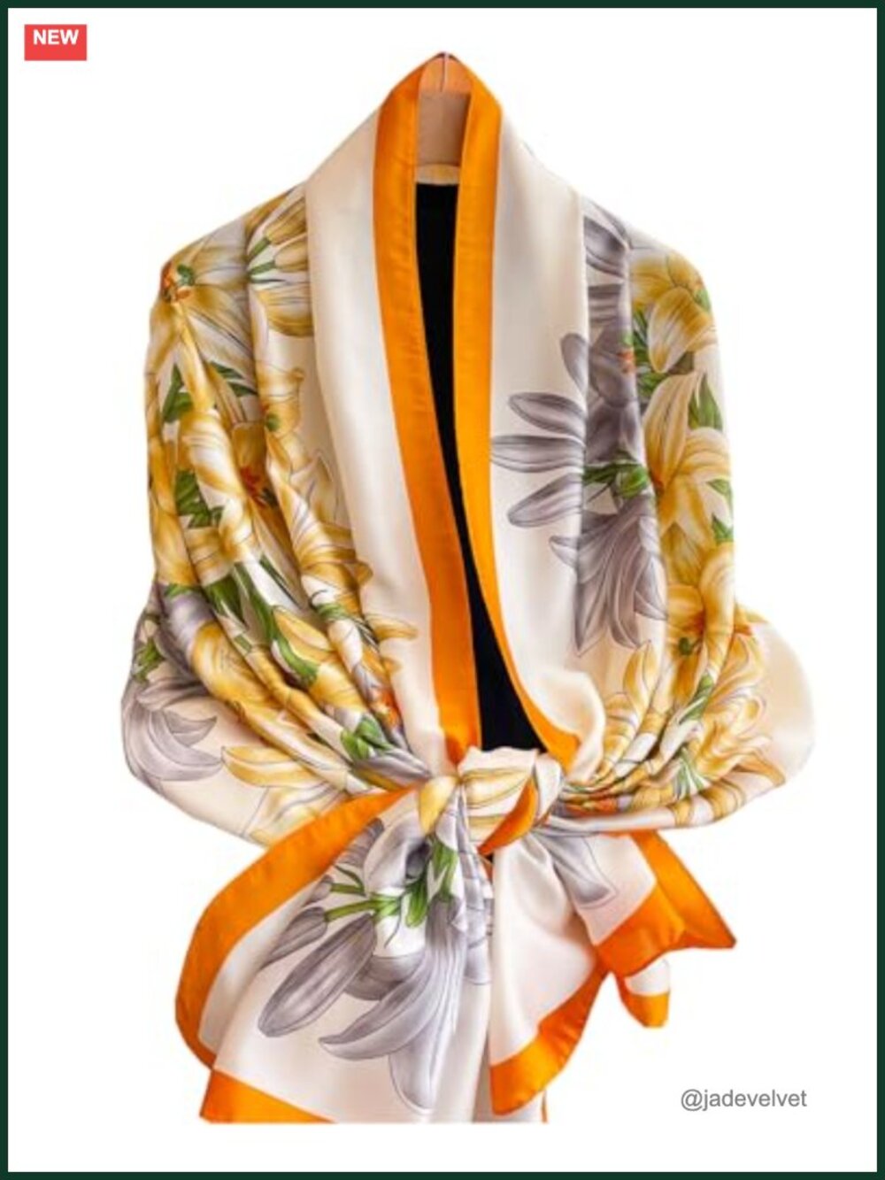 Long Silk-like Scarf Shawl Wrap Women Dressy Lightweight Satin